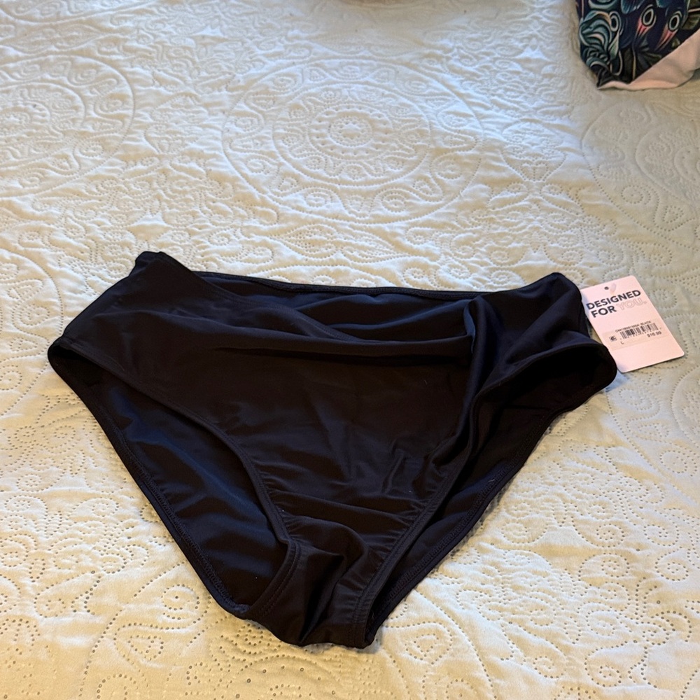 Cupshe Elegant Black Bikini Bottom